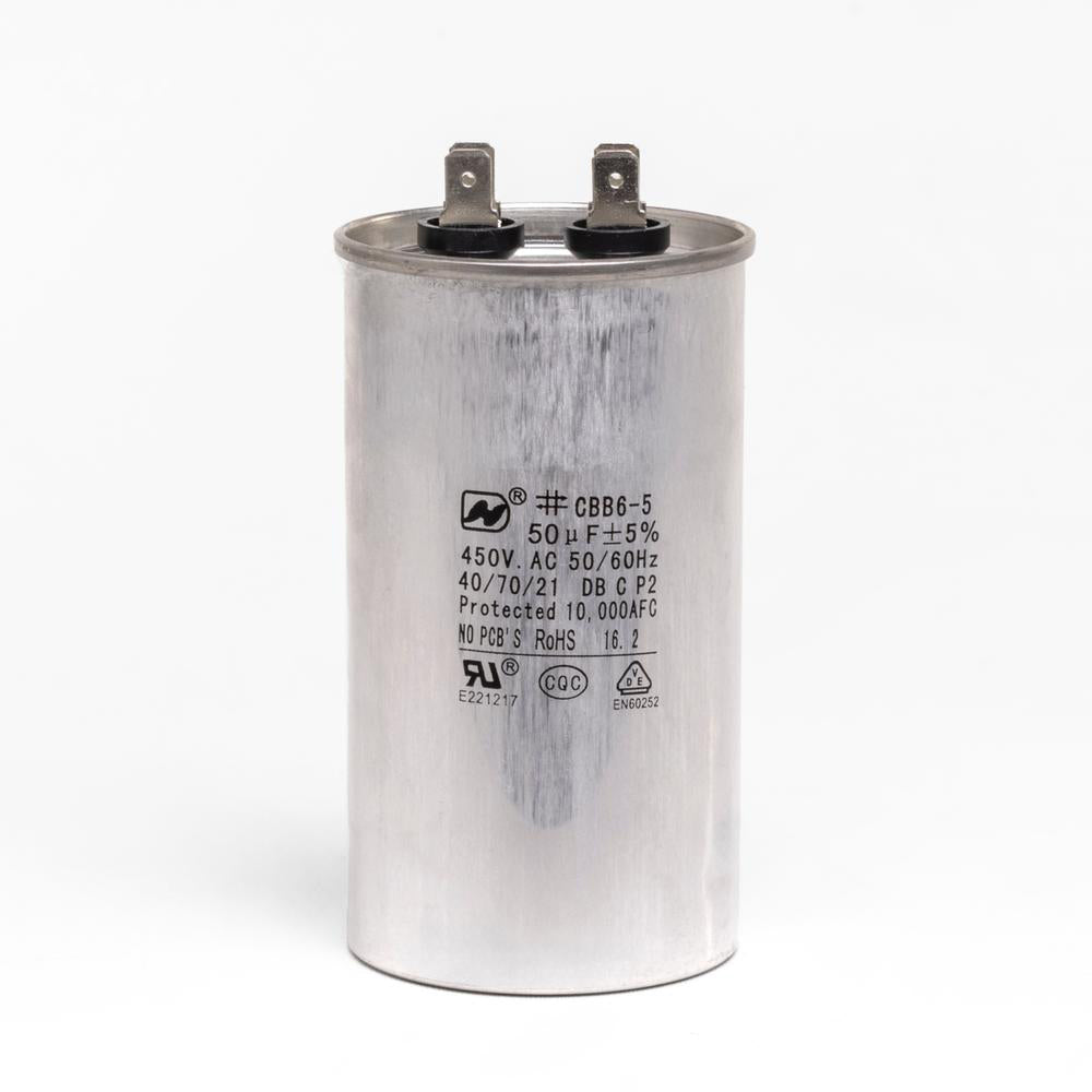 Kompressorikondensaattori 50 µF malleihin 34-180102, 34-180122 ja 34-180132 Kompressorikondensaattori 50 µF malleihin 34-180102, 34-180122 ja 34-180132